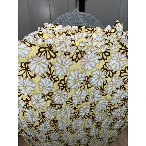 Retro Sunny Leigh Y2K Floral Ruffle V-Neck Sleeveless Top Boho Women's Size M - Picture 10 of 14